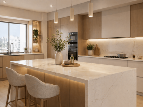 廚房中島檯面材質全攻略：選材方向、日常保養與清潔技巧一次掌握